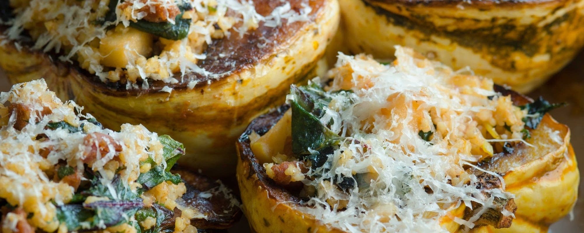 Winter squash harvest from the gardens at Ginger Bee Farm